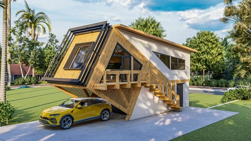 Chọn mẫu nhà để xe đẹp vừa an toàn vừa thẩm mỹ