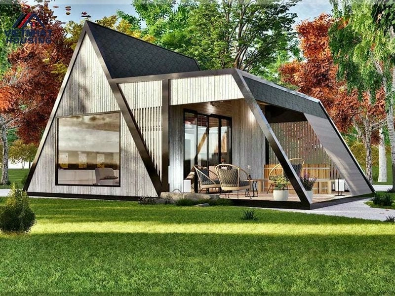 Cảm hứng thiên nhiên với nha bungalow dep phong cách mộc