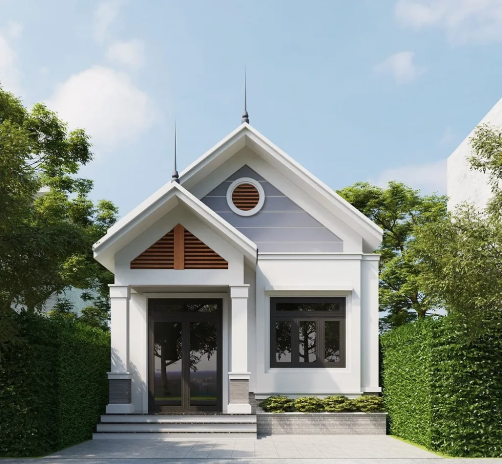 Khám phá mẫu nhà cấp 4 1 tầng 2 phòng ngủ