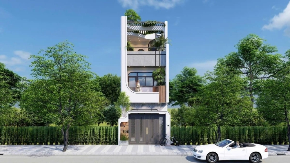 Khám phá mẫu cad nhà phố đẹp ấn tượng