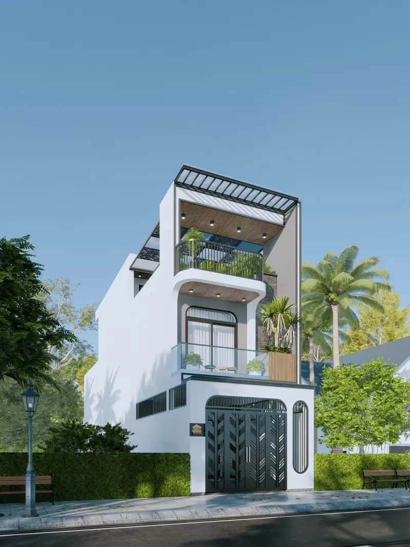 Ngắm ở nông thôn mẫu nhà ống 2 tầng đẹp 2022 kiểu nhà ống hiện đại