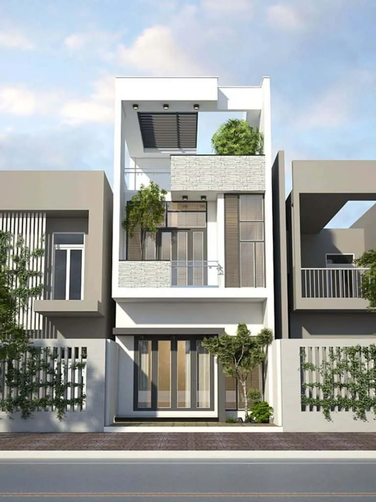 Cập nhật mẫu nhà ống 2 tầng 1 tum đẹp 2023 phong cách mới