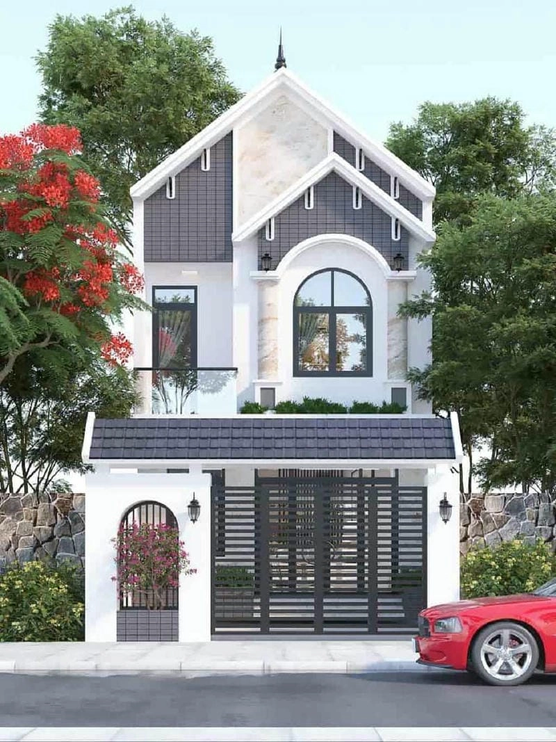 Khám phá những mẫu mặt tiền nhà ống 2 tầng đẹp đa dạng lựa chọn