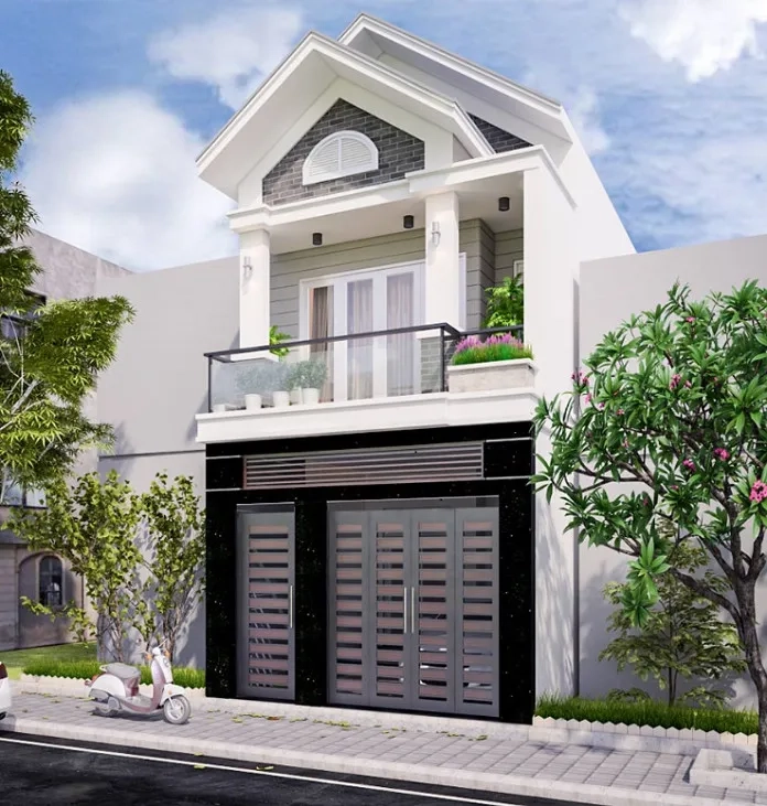 Khám phá các mẫu nhà ống 2 tầng mái thái chuẩn nhà ống mái thái