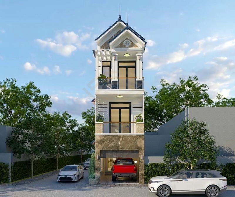 Tối ưu không gian với mẫu nhà diện tích 5x20