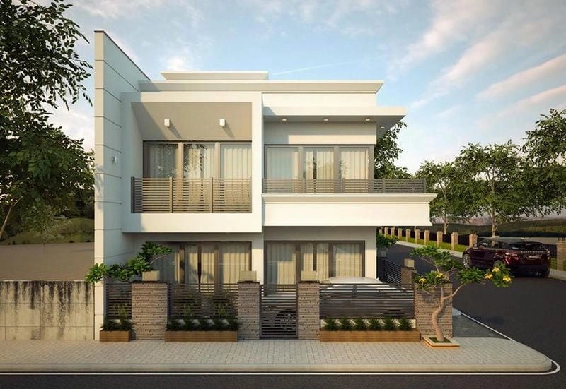 Khám phá mẫu nhà phố 2 tầng 1 tum đẹp độc đáo