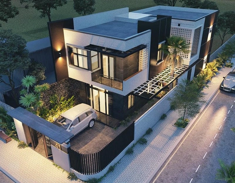 Chiêm ngưỡng mẫu thiết kế nhà phố 2 tầng đẹp sáng tạo