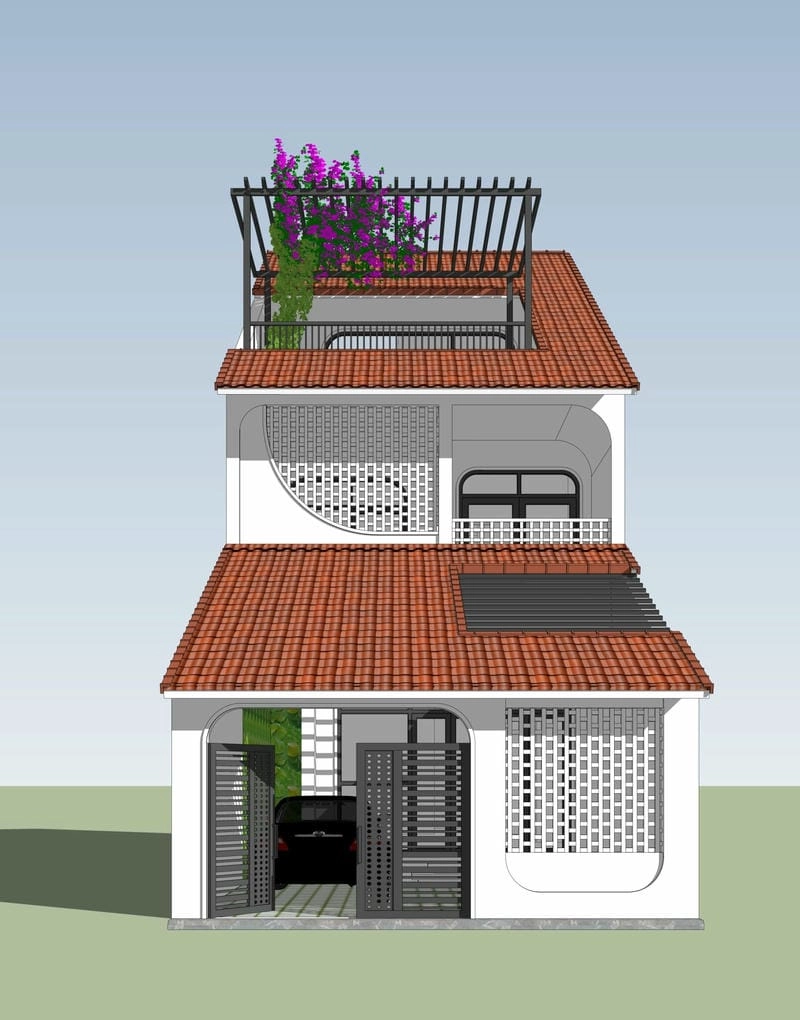 Tính toán chi phí xây nhà 2 tầng 1 tum hiệu quả hợp lý