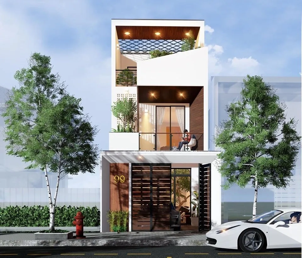 Ngắm mẫu nhà ống 2 tầng 1 tum 5x16m tiện nghi sang trọng
