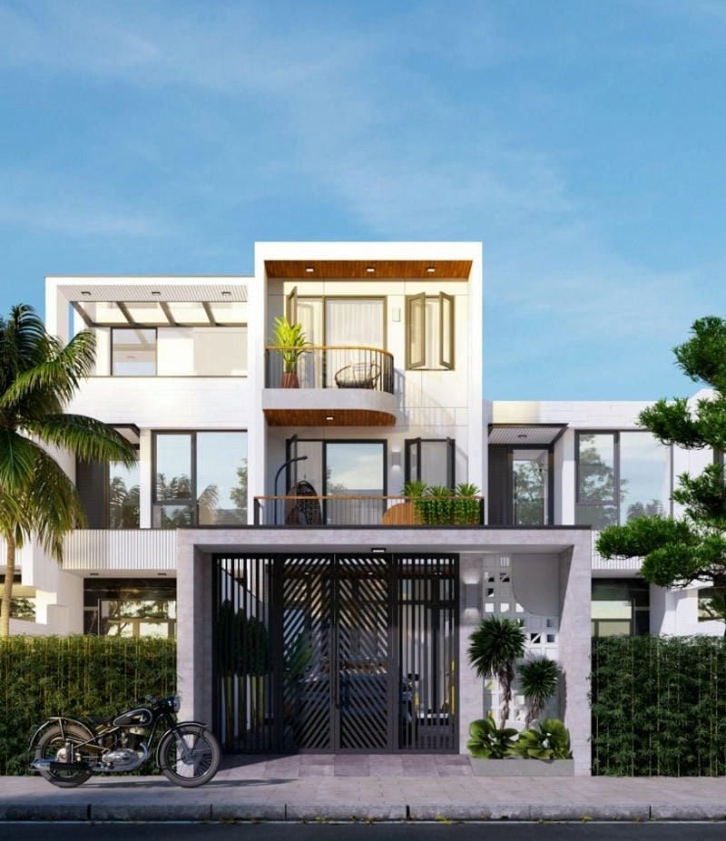 Ngắm nhìn mẫu nhà phố 3 tầng 5x15m gọn gàng