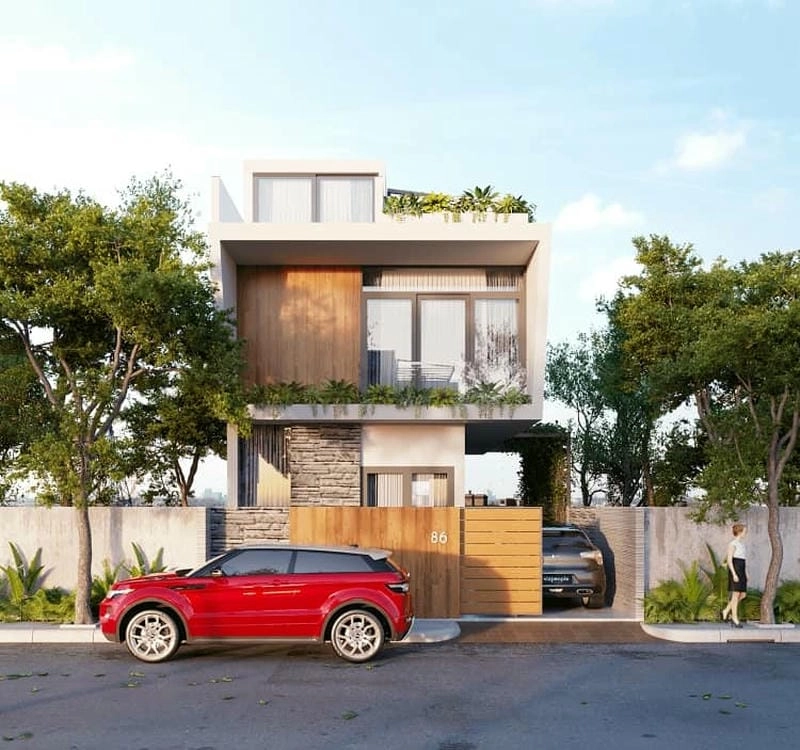 Ngắm nhìn mẫu nhà 2 tầng rộng 7m đẹp mê