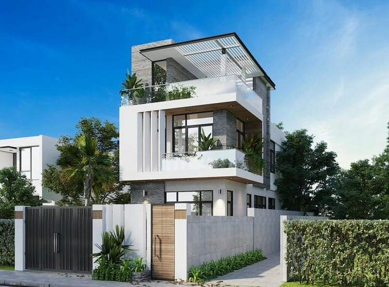 Mới lạ với mẫu nhà đẹp 2 tầng rộng 7m