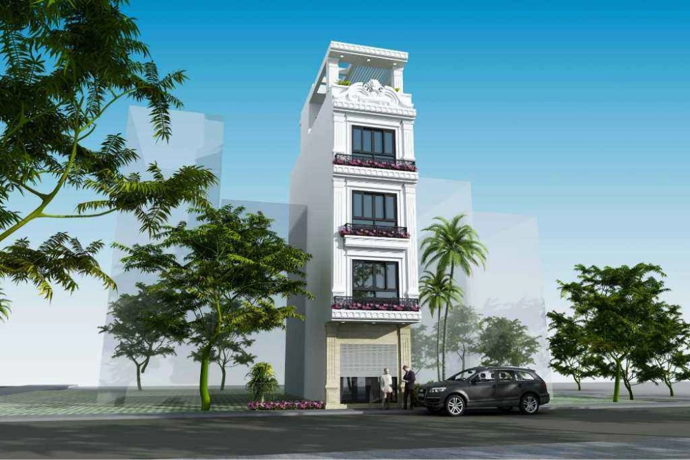 Ngắm nhìn mẫu sơn mặt tiền nhà phố đẹp nổi bật