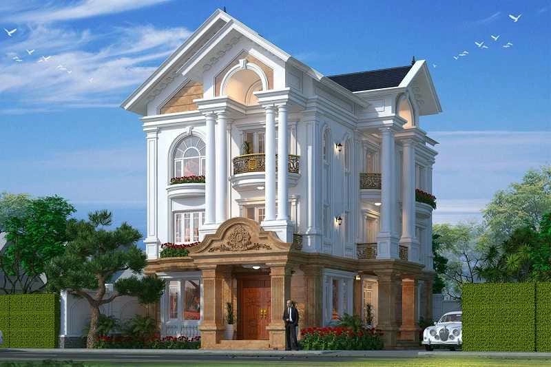 những mẫu nhà tân cổ điển đẹp tham khảo ý tưởng thiết kế