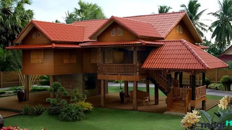 Truyền thống với mẫu nhà sàn bê tông 3 gian mẫu nhà sàn đẹp