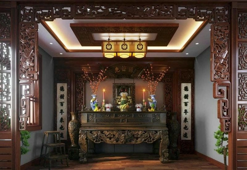 mẫu nhà thờ đẹp đơn giản tiết kiệm nhưng vẫn tinh tế