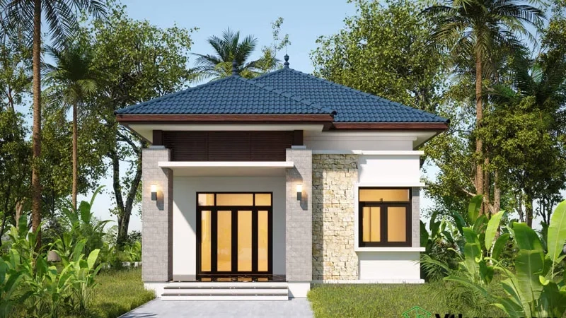 Chiêm ngưỡng xem mẫu nhà vườn đẹp nhất 1 tầng