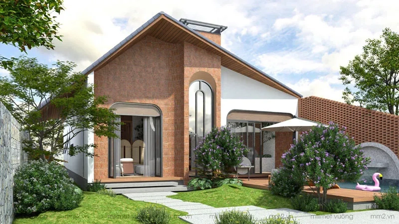Tham khảo những mẫu nhà vườn đẹp nhất 2019 1 tầng