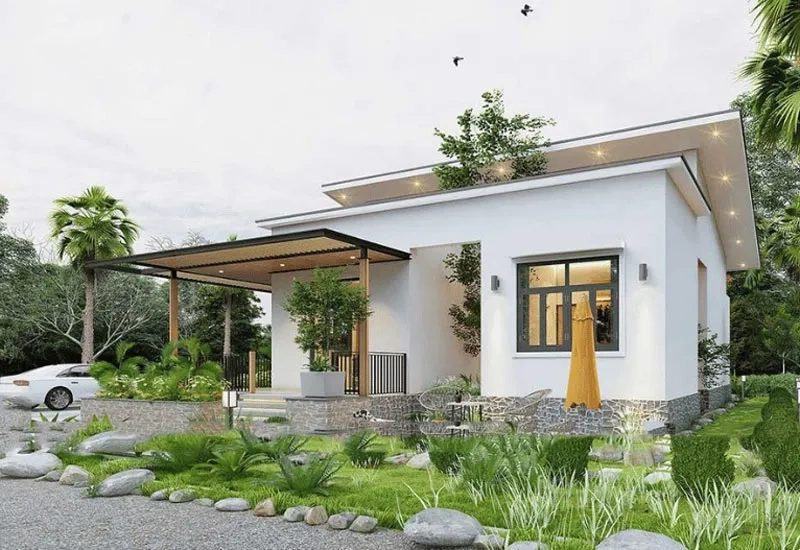 Khám phá những mẫu nhà vườn đẹp 2020 thiết kế 1 tầng