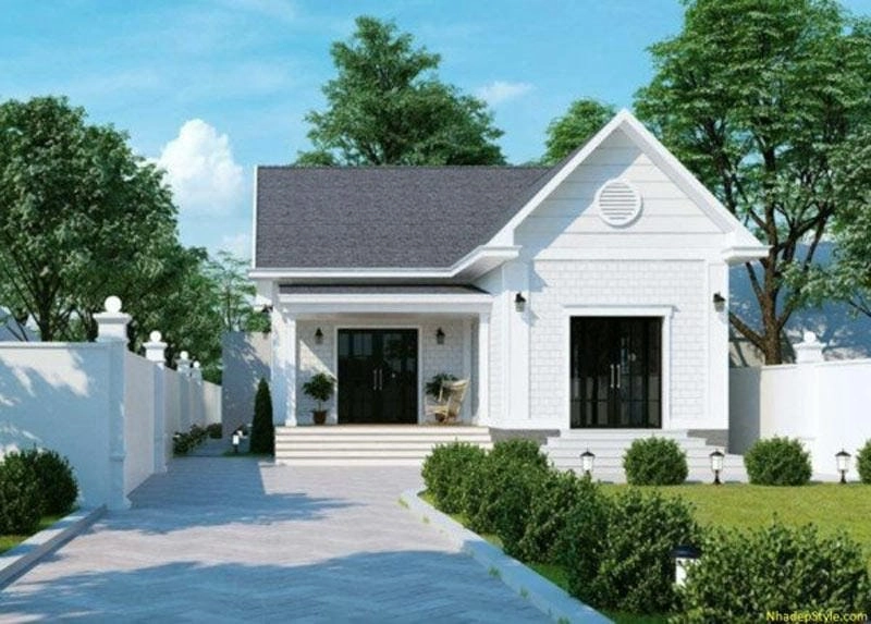 mẫu nhà vườn cấp 4 mái nhật tinh tế sang trọng hiện đại