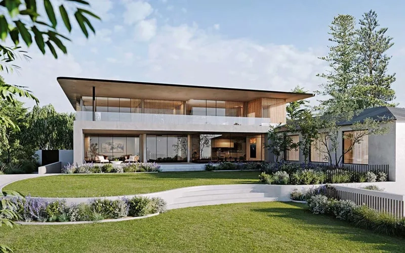 Ngắm mẫu nhà vườn đẹp 4 phòng ngủ kiểu 1 tầng