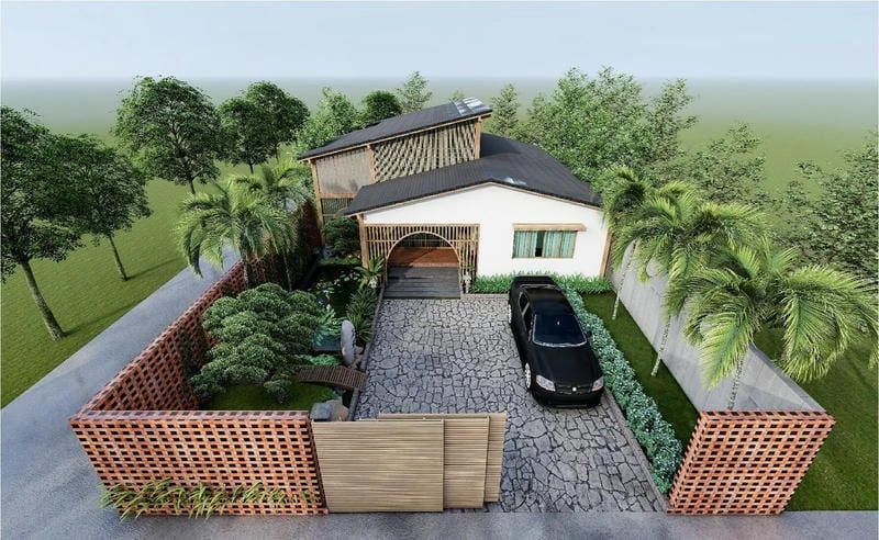 mẫu nhà vườn 6 phòng ngủ không gian rộng rãi tiện nghi