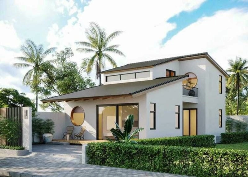 mẫu nhà vườn 200m2 thiết kế hợp lý đầy đủ tiện nghi