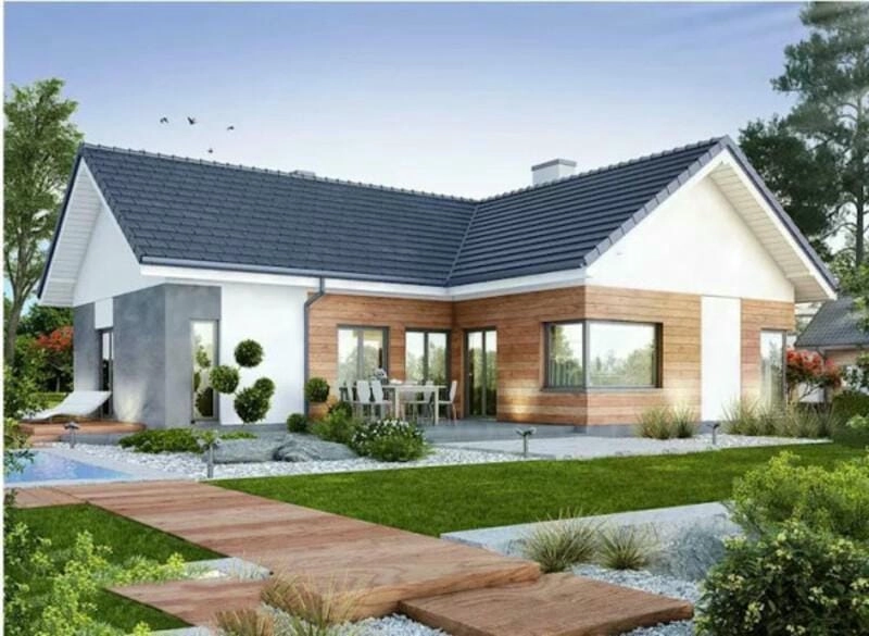 mẫu nhà vườn 4 phòng ngủ gia rẻ tiết kiệm chi phí vẫn tiện nghi