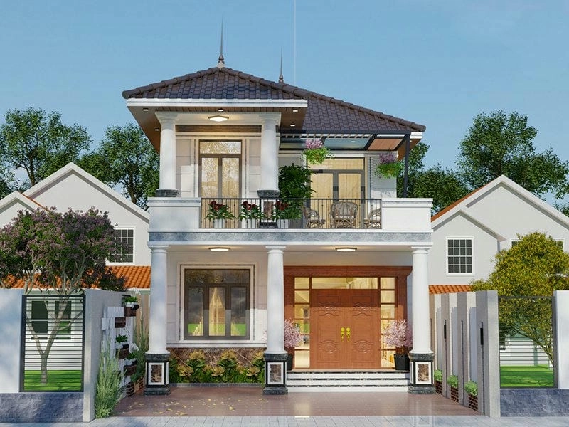 Khám phá mẫu nhà 8x12 có gara tiện nghi cho gia đình