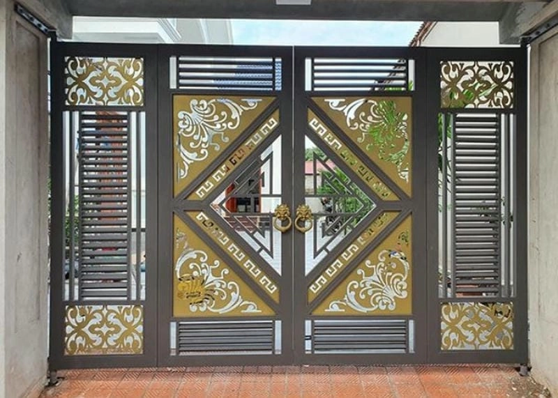 mẫu cửa sắt nhà đẹp tạo nét riêng đậm cá tính