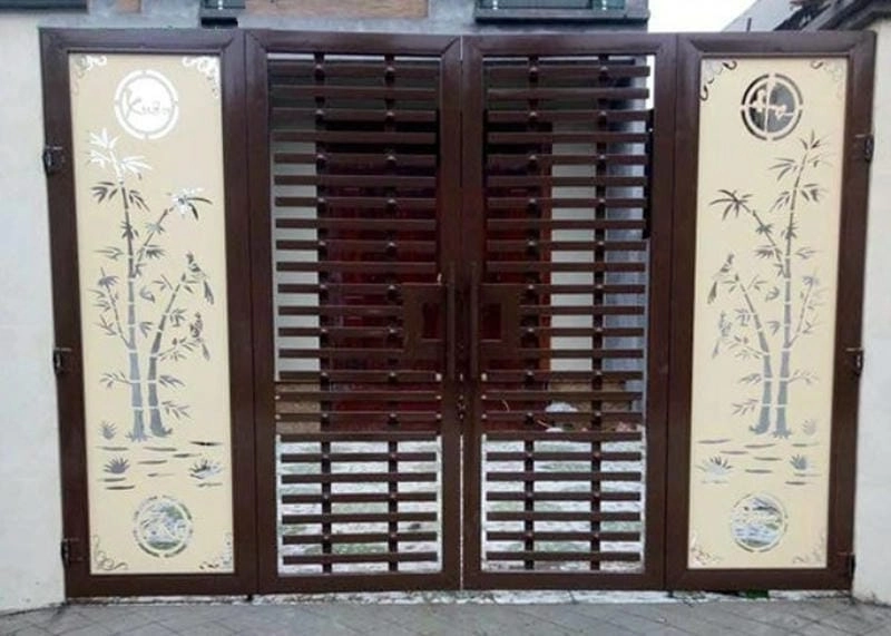 những mẫu cửa sắt nhà đẹp điểm nhấn mặt tiền ấn tượng
