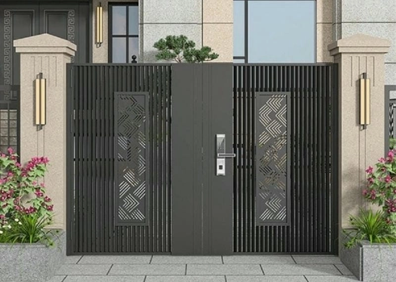 mẫu cửa nhôm cho nhà phố thiết kế hiện đại tiện nghi