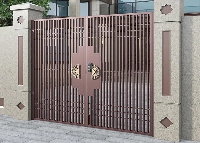 mẫu cửa nhà bằng sắt đẹp sang trọng nổi bật mọi công trình
