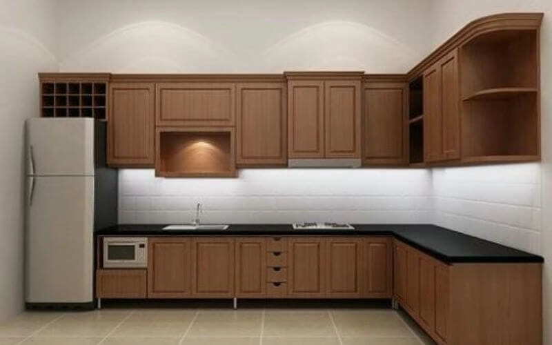 mẫu nhà bếp ở nông thôn gần gũi mộc mạc đẹp mắt