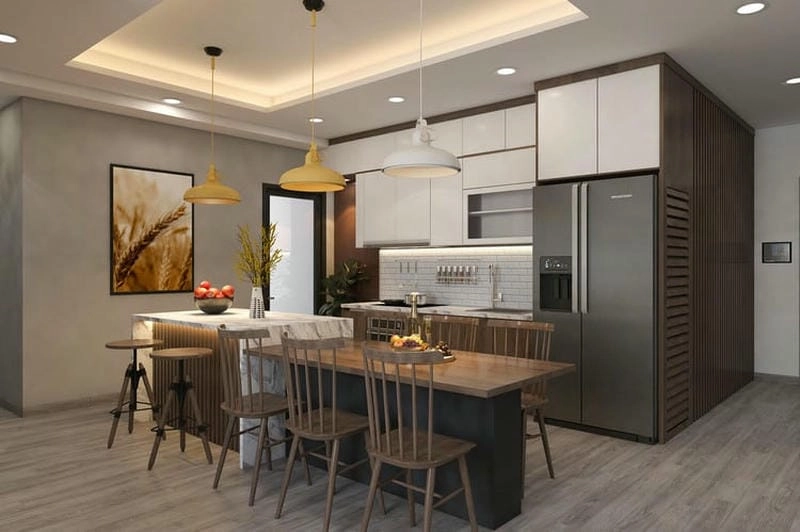 phối màu nhà bếp ý tưởng tạo điểm nhấn ấn tượng