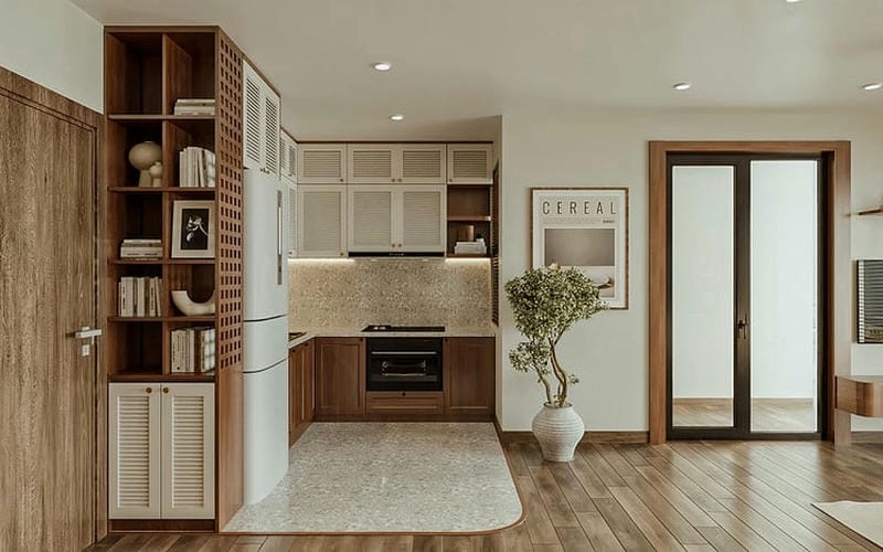 mẫu nhà bếp đẹp 2020 phong cách hiện đại trẻ trung