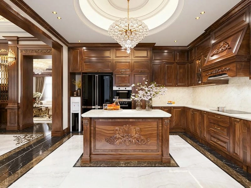 mẫu nhà bếp sang trọng đẳng cấp với thiết kế tinh tế