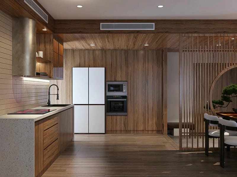 mẫu nhà bếp đẹp 2019 thiết kế đơn giản cuốn hút