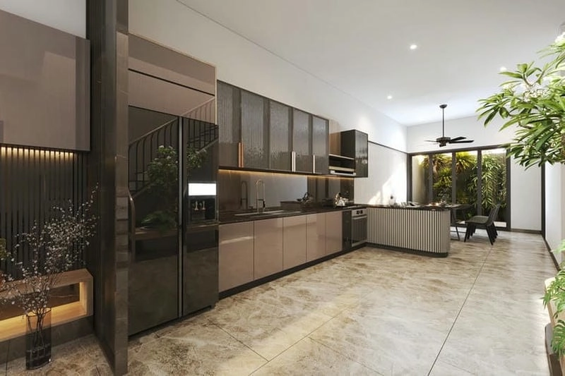 phòng bếp mẫu nhà bếp ở nông thôn thiết kế gần gũi thân quen