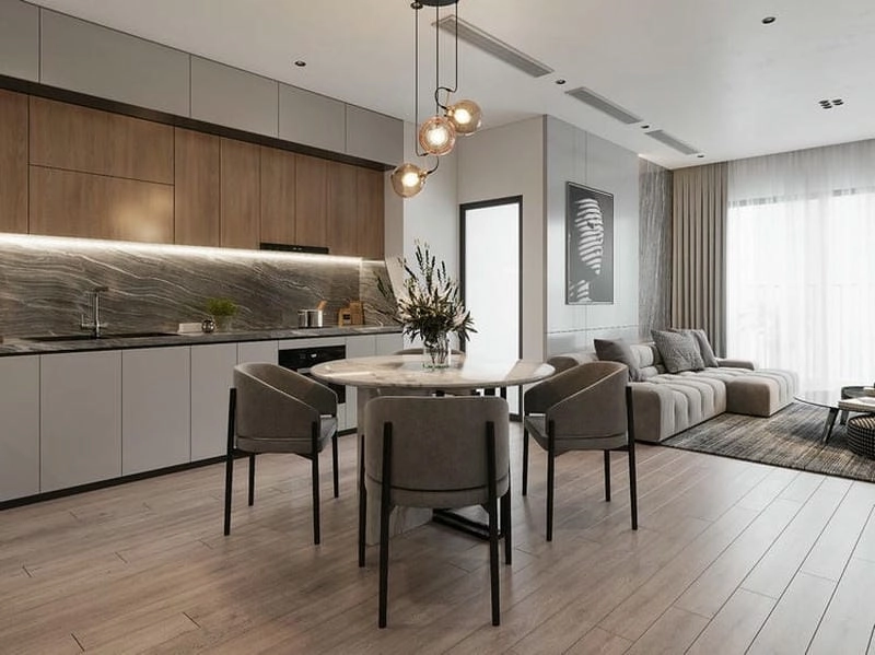 các mẫu trang trí nhà bếp sáng tạo tiện nghi đẹp mắt