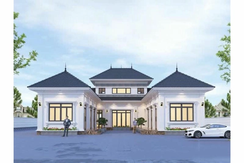 mẫu nhà hiện đại 2 tầng đẹp sự kết hợp tinh tế và thanh lịch