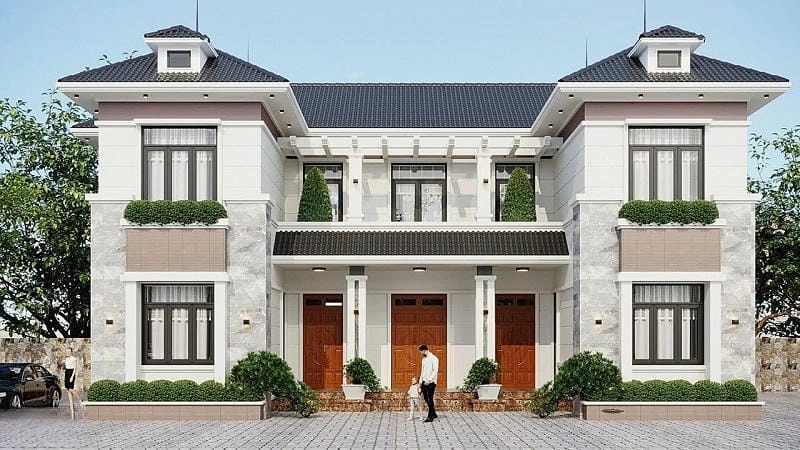 mẫu nhà hiện đại 2 tầng 2021 vẫn giữ nét cuốn hút hiện đại