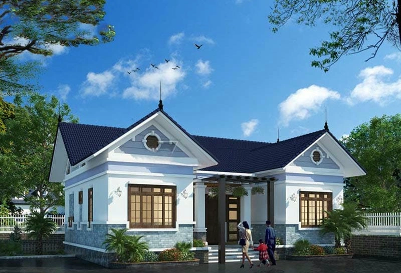 mẫu nhà hiện đại chữ u không gian mở cực thoáng mát