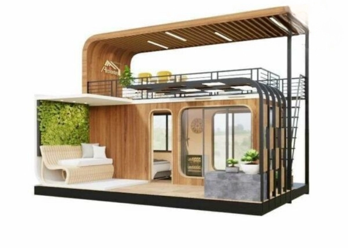 nhà gỗ sơn màu gì đẹp phối màu nổi bật tinh tế