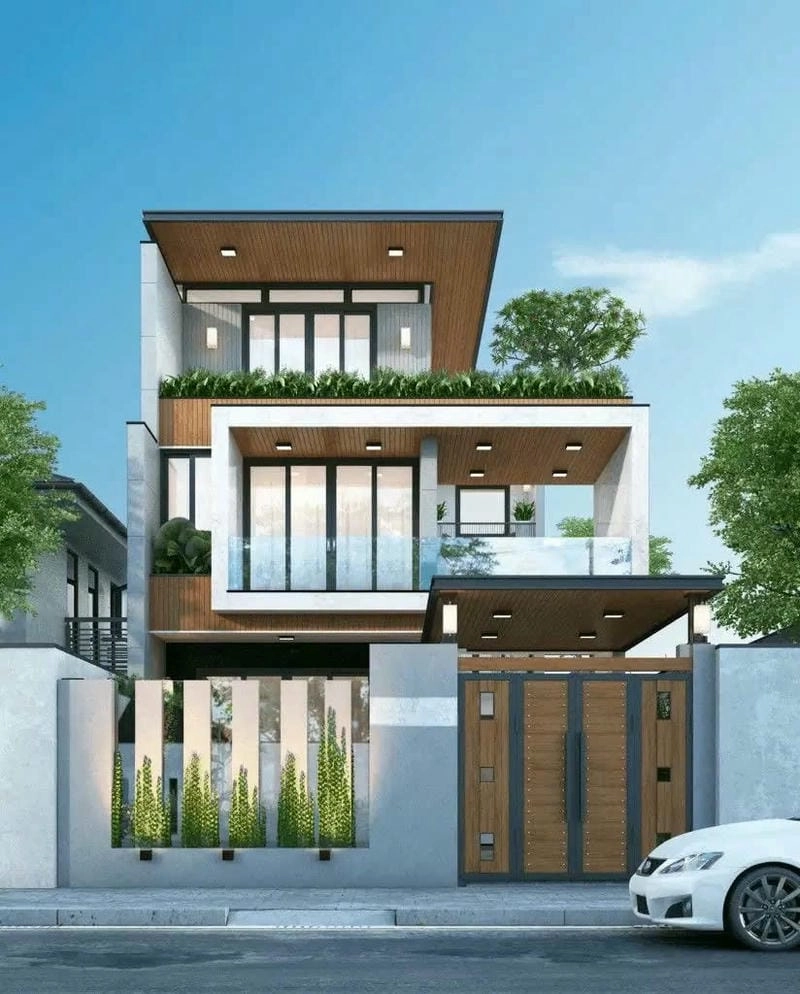 các mẫu nhà hiện đại ưa chuôgnj ý tưởng được yêu thích nhiều