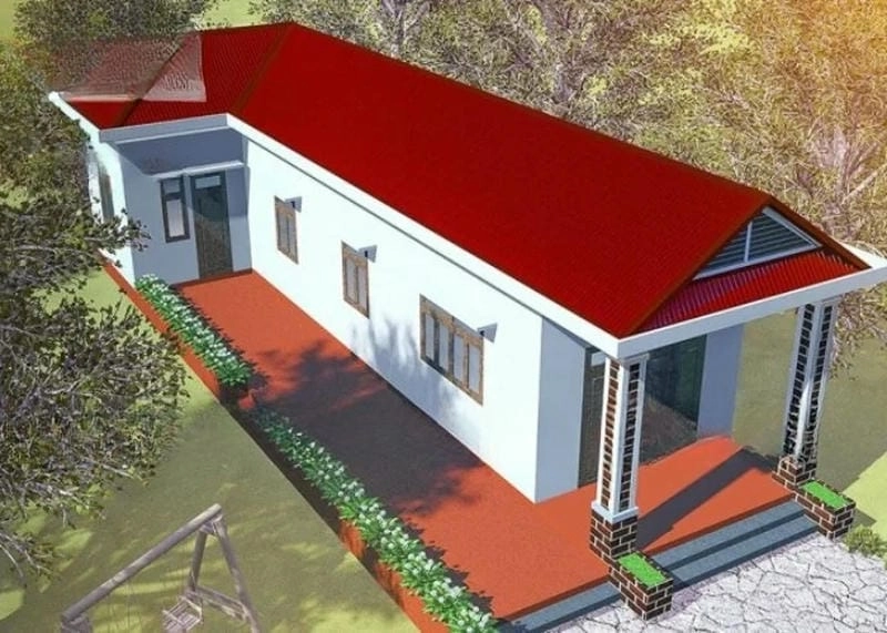 mái nhà cấp 4 lợp tôn phù hợp thời tiết miền nhiệt đới