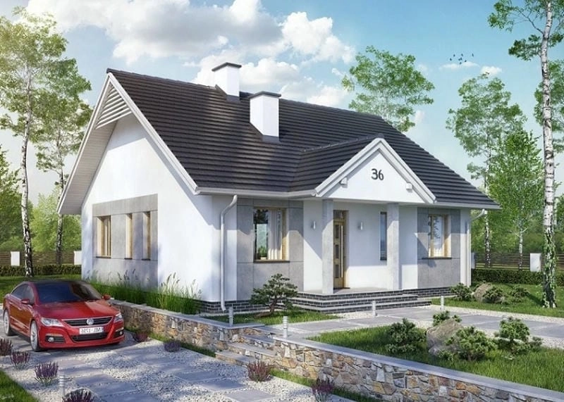 mẫu nhà ống 1 tầng mái tôn tiết kiệm mà vẫn đẹp mắt