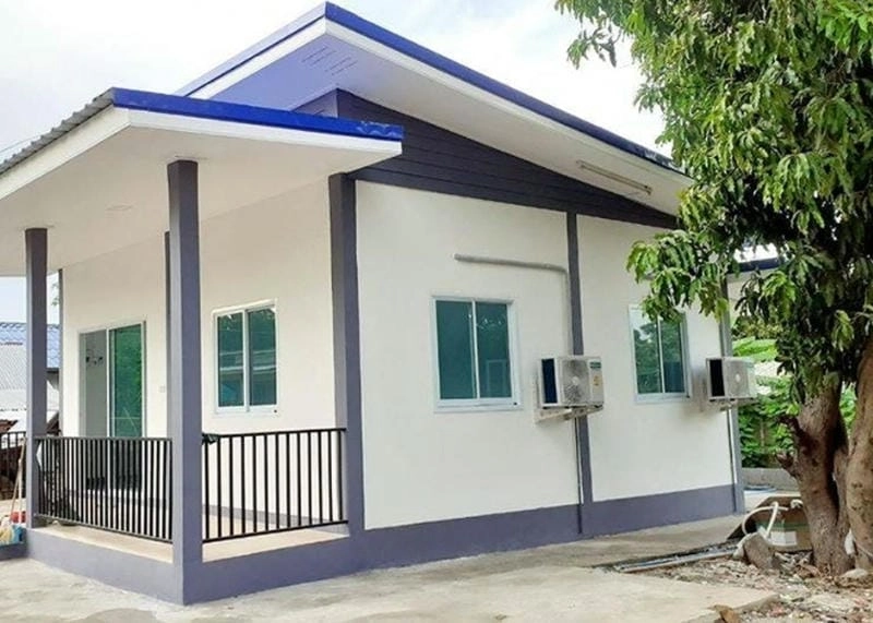 mẫu nhà ống mái tôn đẹp kết cấu kiên cố vững chãi