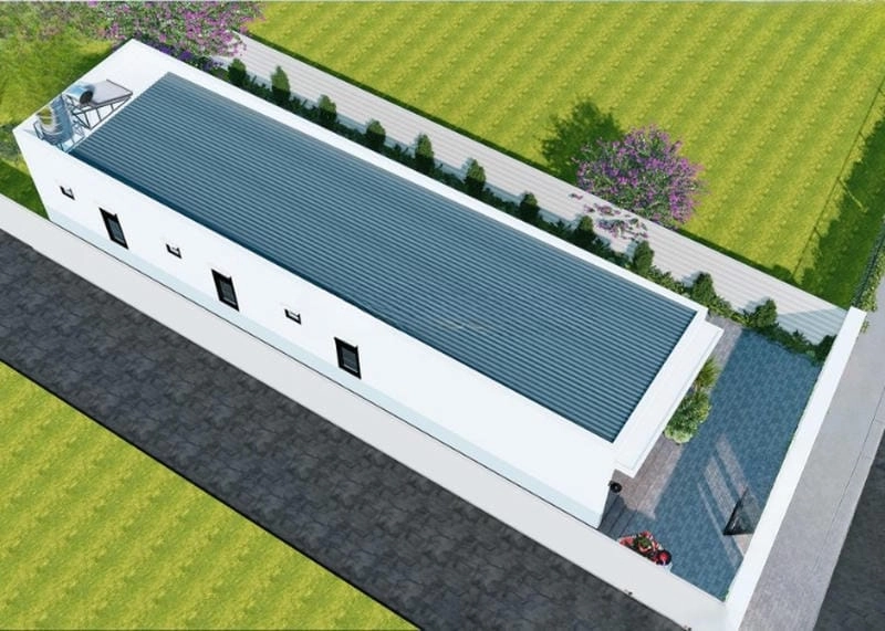 nhà cấp 4 mái tôn nông thôn yên bình thoáng mát