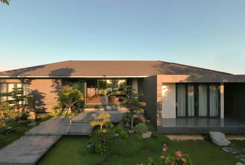 mẫu nhà vườn mái nhật 3 phòng ngủ bố trí khoa học tiện nghi